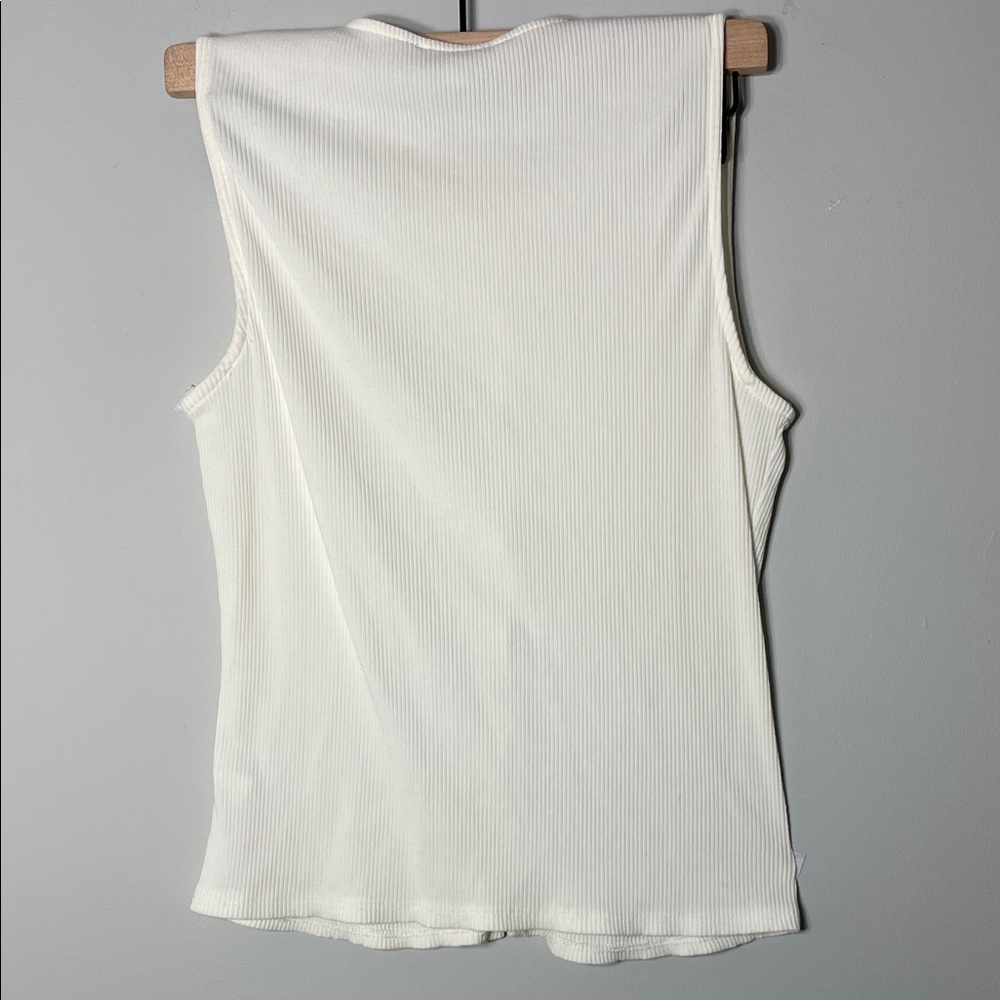 Green Envelope Ribbed Cream Top - Picture 4 of 4